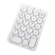 2X( Number Pad Bluetooth Numeric Keypad Round Keycaps Numpad 22 Keys3935