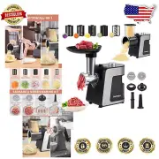 Multi-Functional Kitchen Electric Cheese Grater & Meat Grinder - Stainless Steel
