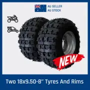 18x9.50-8 Wheel/Tyre/Rim 125cc 150cc ATV Quad Bike/Buggy/Ride on Mower Gokart 8"