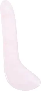 Natural Pink Jade Face and Eye Massage Tool Durable Natural Stone for Safe Skincare Convenient Spoon Shape for Easy Use