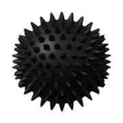 Spiky Massage Ball for Foot and Back Relief, Fascia Mobility Ball for Exercises, Ideal for Women, Suitable for Floor and Chair Use, Size 7cm Black