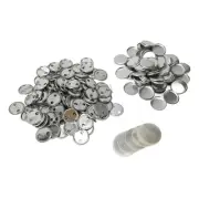 100 Sets Blank Button Badge Parts Set Round Shape Button Pin Badge Tools 32mm