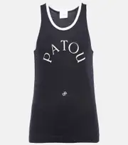[Patou] Patou Logo cotton tank top AU 16 blue