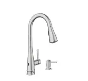 Moen Birchfield Touchless Single-Handle Pull-Down Sprayer Kitchen Faucet - Spot