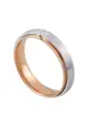 LITZ 18K White Gold & Rose Gold Diamond Men Ring C-WB0017M