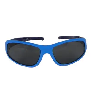 Docomo橡膠兒童運動眼鏡 高等級偏光鏡片 專業太陽眼鏡設計款 配戴超舒適 質感藍色 抗UV400