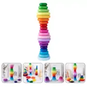 20 Pcs Sensory Toys Cobblestone Building Blocks Kids Parent-child