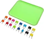 Milisten 1 Set Set Educational Learning for Padlocks with Tray Fine Motor Skills Development for Preschool and Home Activities