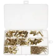 50 Sets Picture Hook Hanging Frame Hooks Poster Hanger Nail Decor Wall Kit