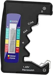 CAXUSD 1 PC Digital Battery Tester Easy to Read Color Coded for Batteries for Accurate Voltage Analysis
