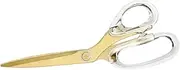 russell+hazel Acrylic Scissors, Left or Right Hand, Clear and Gold-Toned, 9”