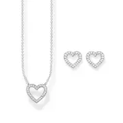 Buy Sparkling Heart Studs & Necklace Set by THOMAS SABO Australia online - THOMAS SABO Australia