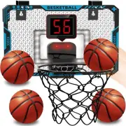 Indoor Basketball Hoop, Mini Over The Door Room Basketball Hoop with Led