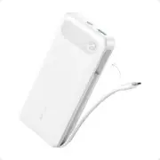 Anker Power Bank (20K, 65W, Built-in USB-C Cable) B2C - UN White Iteration 1