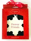 St Nicholas Square Snowflake Christmas Ornament Forever Friends Porcelain NIB