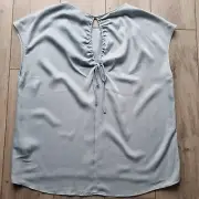 PRIMARK Baby Blue Keyhole Back Tunic Top - UK Size 18 - BNWT
