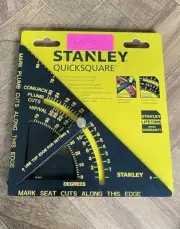 Stanley 46-053 Adjustable Quick Square Tool Premium Carpenter Aluminum New