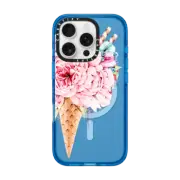 iPhone 16 Pro Impact Case MagSafe Compatible Floral ice cream