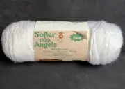 TMA Softer Than Angels Anti-Bacterial Afghan Sweater Yarn WHITE, 5 oz.