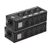 1X(1 Pair 4 Channel XLR/ Audio RJ45 Cat5/Cat6 Ethernet Extender XLR9806