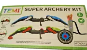 2 Pack Set Kids Archery Bow Arrow Toy Play Outdoor Toys for Kids Ages 3-12