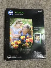 HP Glossy 5x7 Everyday Inkjet Photo Paper 60 Sheets Works W/All Ink Jet Printers