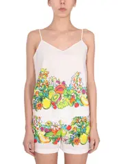 [Moschino] Moschino-Flower And Fruit Print Top-Donna 44