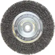Weiler Vortec 6 In. Crimped, Coarse Bench Grinder Wire Wheel 36000 Weiler Vortec