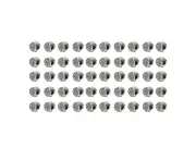 50Pcs Beard Beads Alloy Retro Elegant Dreadlocks Hair Braiding Beads For Bracelet Necklace Jewelry Diy