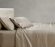 Soho 1000TC Cotton Fitted Sheet Linen Super King Bed Extra Depth