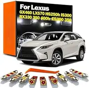 Car LED Interior Reading Light Kit, For Lexus GX460 RX330 RX350 RX400h RX450h IS300 ES300 LX570 HS250h ES350 Courtesy Bulb