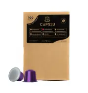 100 Pack Nespresso Compatible Ristretto Coffee Capsules Pods - Strong Delicious