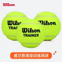 在飛比找樂天市場購物網優惠-Wilson威爾勝訓練網球練習球耐磨耐打威爾遜無壓比賽網球 