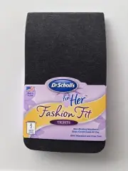 Dr Scholl’s Women's Fashion Fit Tights Charcoal Heather Gray Size Medium