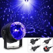 3W UV Purple LED Stage Light Self-propelled/Voice-activated/Flashing Crystal Ball Party Disco Club 7759 AU PLUG