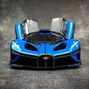 Bburago 1/18 diecast Bugatti Bolide Open and close car model Blue Dark Gray