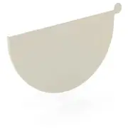 SA NEW Stratco Half Round Gutter Stop End Moss Vale Sand