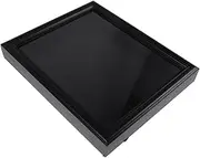 Vaguelly Flag Display Case Wooden Memorial Shadow Box for Veterans Tempered Glass Wall Mounted Storage for Funeral Flags Compact Design for Home and Office Preservation