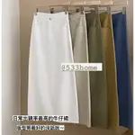 533~現+預 版型超好巨顯瘦白色牛仔長裙牛仔裙