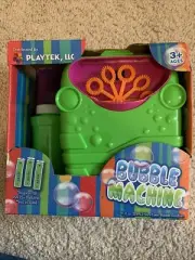 Automatic Bubble Machine Toy for Kids, Bubble Machine for Ages 3+ Green