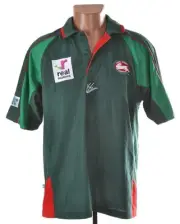 NRL SOUTH SYDNEY RABBITOHS RUGBY LEAGUE SHIRT ISC SIZE M SIGNED