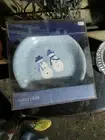 Target Home WINTER FROST SNOWMAN COUPLE 8.25" Salad Plates Set Of (4)
