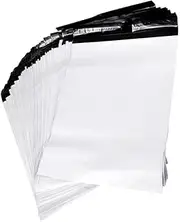 DIYEAH 100Pcs Self Adhesive Bags Plastic Mailer Envelopes for Secure Shipping and Mailing for Lightweight Transportation White