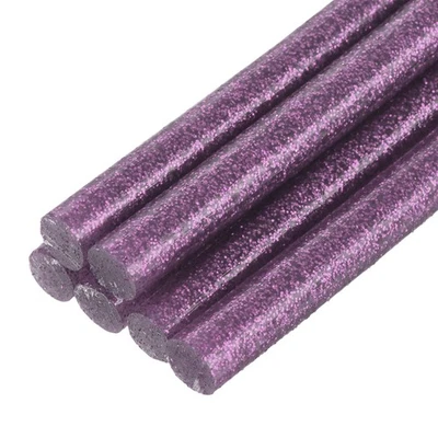 Mini Hot Glue Sticks for Glue Gun 0.27-inch x 4-inch Glitter Purple 6pcs