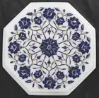 Marble Coffee Table Top , Handmade Table Top , White Side Table Top , End Table
