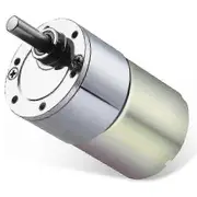 Dc 12v 100rpm Gear Motor High Torque Electric Mini Speed Reduction Geared Motor Eccentric Output Shaft 37mm Gearbox Silver