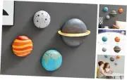 4Pcs Outer Space Planets Wall Decor Boys Room Decor Modern Wall Sculptures