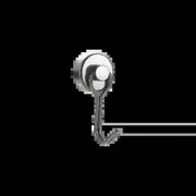 Neodymium Pot Magnet with Swivel Hook | 25mm diameter I Nickel Coating