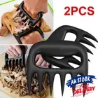 2X Meat Claws Pulled Pork Shredder Manual Tear Meat Tool BBQ Fork Bear Claws NEW