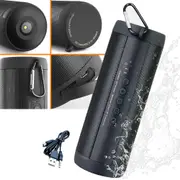 5000W Dual 8.5'' Bluetooth Speaker Sub Woofer Heavy Bass Sound System Party &Mic